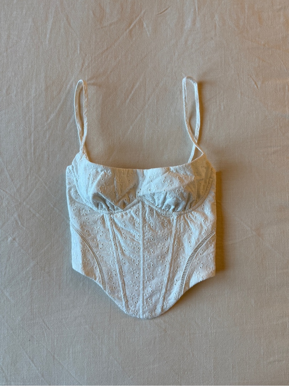 Babyboo Erika Corset Top in Ivory